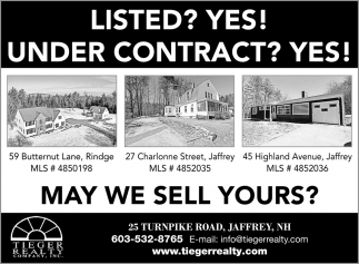 Listed? Yes! Under Contract? Yes!