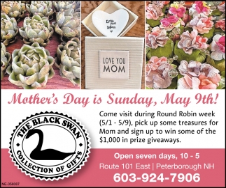 Mother's Day Is Sunday, May 9th!