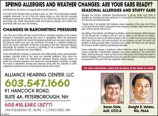 Spring Allergies And Weather Changes: Are Your Ears Ready?