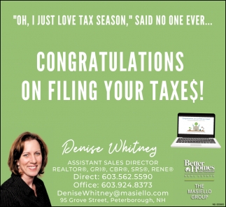 Congratulations On Filing Your Taxes!