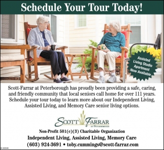 Schedule Your Tour Today!