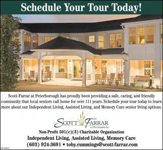 Schedule Your Tour Today!