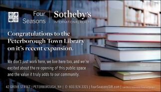 Congratulations To The Peterborough Town Library
