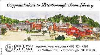 Congratulations To Peterborough Town Library