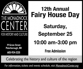 12th Annual Fairy House Day