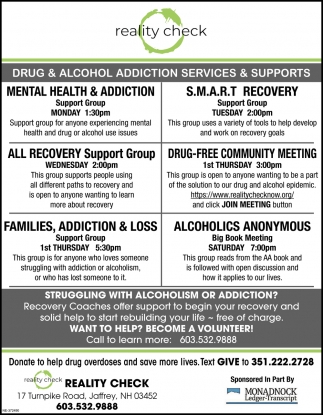 Drug & Alcohol Addiction Services