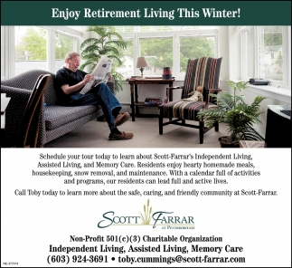 Enjoy Retirement Living This Winter!