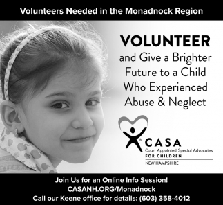 Volunteers Needed In The Monadnock Region