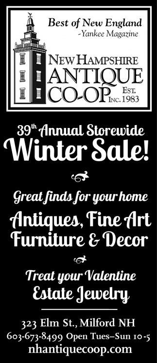 39th Annual Storewide Winter Sale!