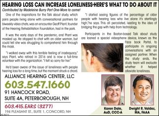 Hearing Loss Can Increase Loneliness