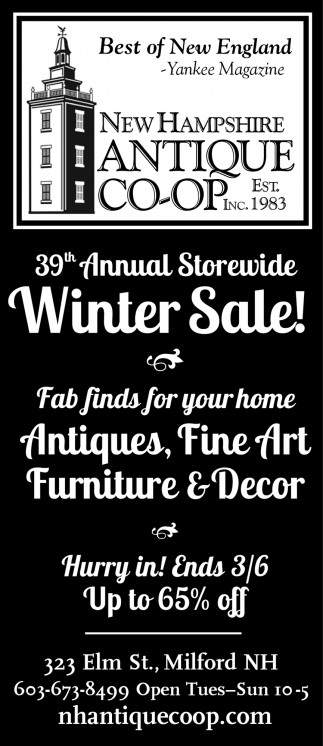 39th Annual Storewide Winter Sale!