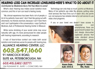 Hearing Loss Can Increase Loneliness