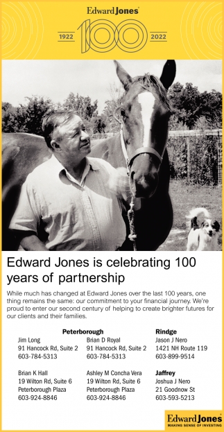 Edward Jones is Celebrating 100 Years of Partnership