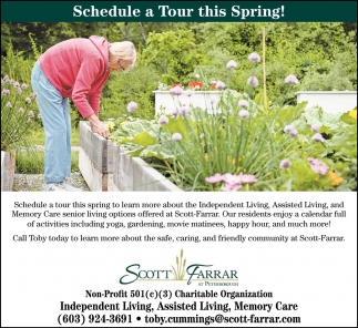 Schedule A Tour This Spring!