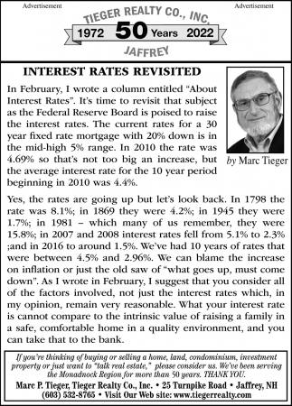 Interest Rates Revisited