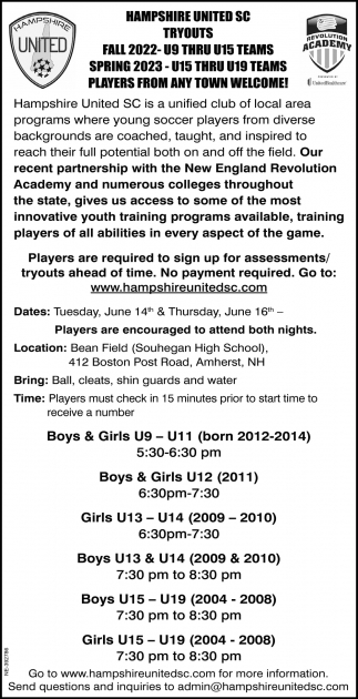 Tryouts