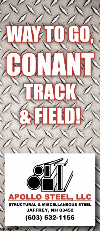 Way To Go, Conant Track & Field!