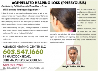 Age-Related Hearing Loss (Presbycusis)