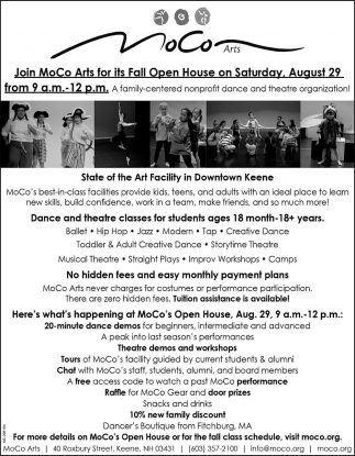 Join MoCo Arts For Its Fall Open House