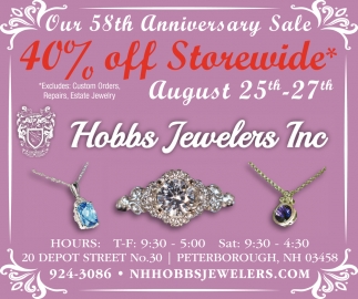 Our 58th Anniversary Sale