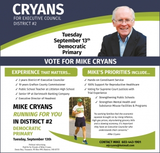 Vote For Mike Cryans