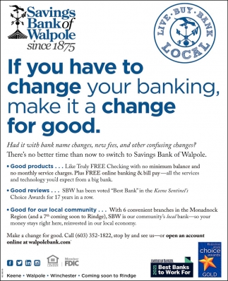If You Have to Change Your Banking, Make it a Change for Good