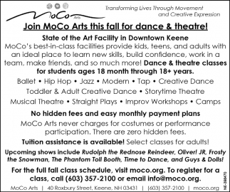 Join MoCo Arts This Fall For Dance & Theatre!
