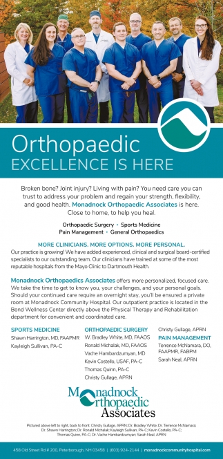 Orthopaedic Excellence Is Here