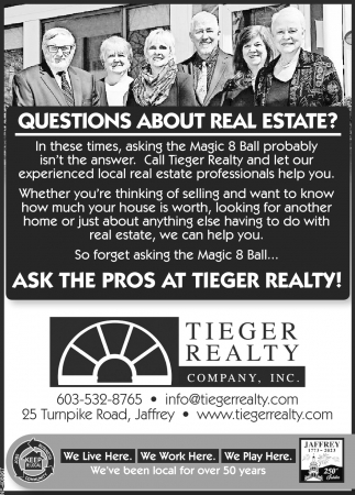 Ask The Pros At Tieger Realty!