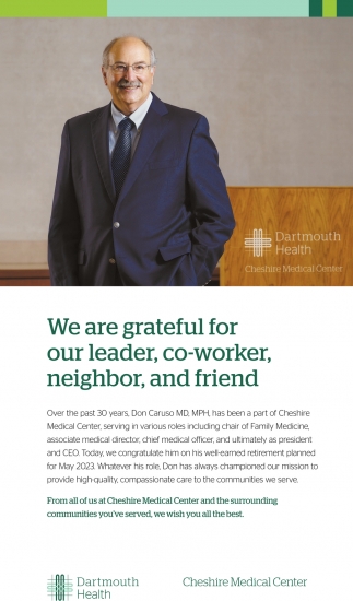 We Are Grateful For Our Leader, Co-worker, Neighbor And Friend