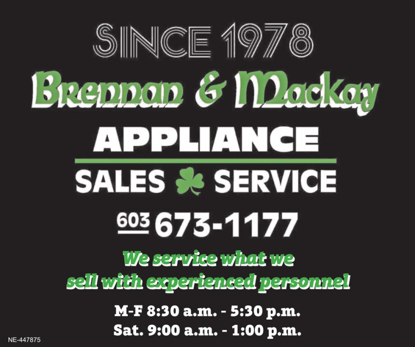 Brennan & MacKay Appliance Sales & Service