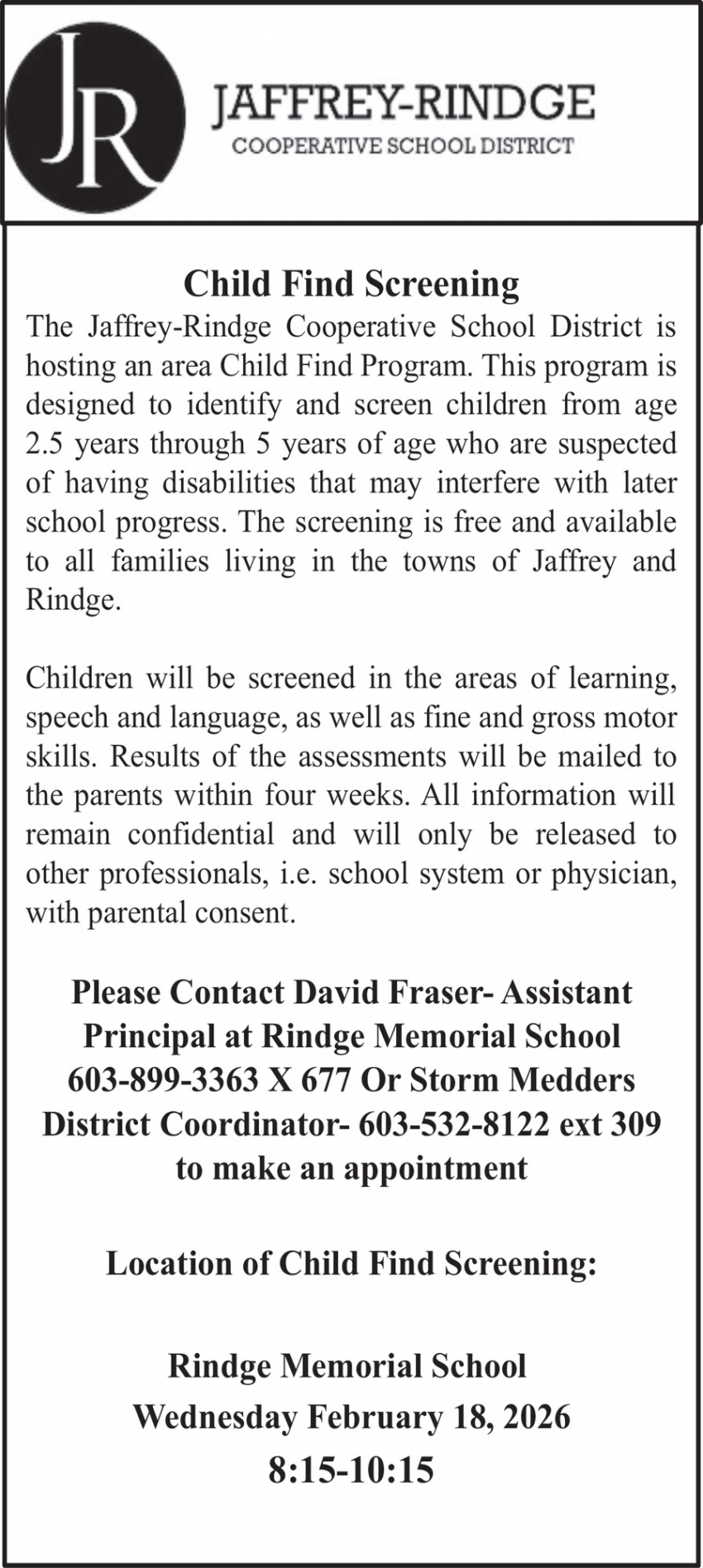 Jaffrey-Rindge Cooperative School District 