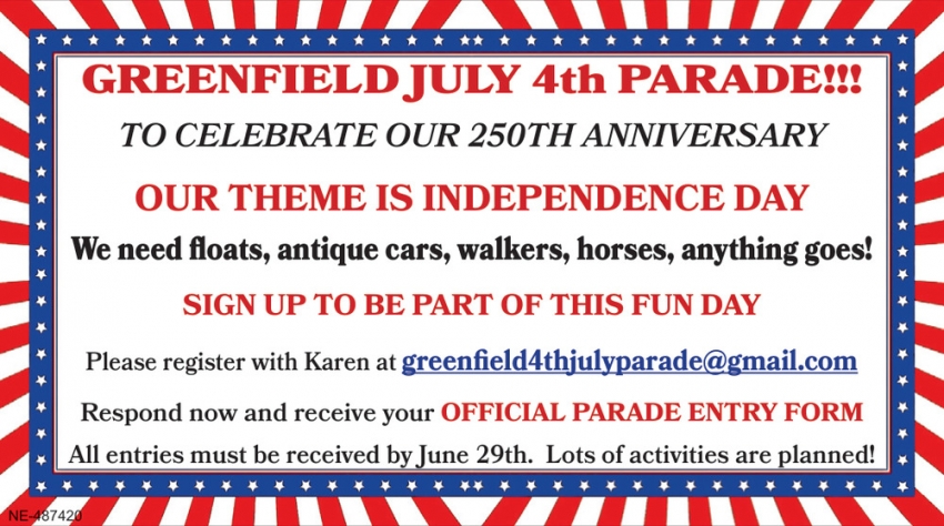 Greenfield 4th July Parade