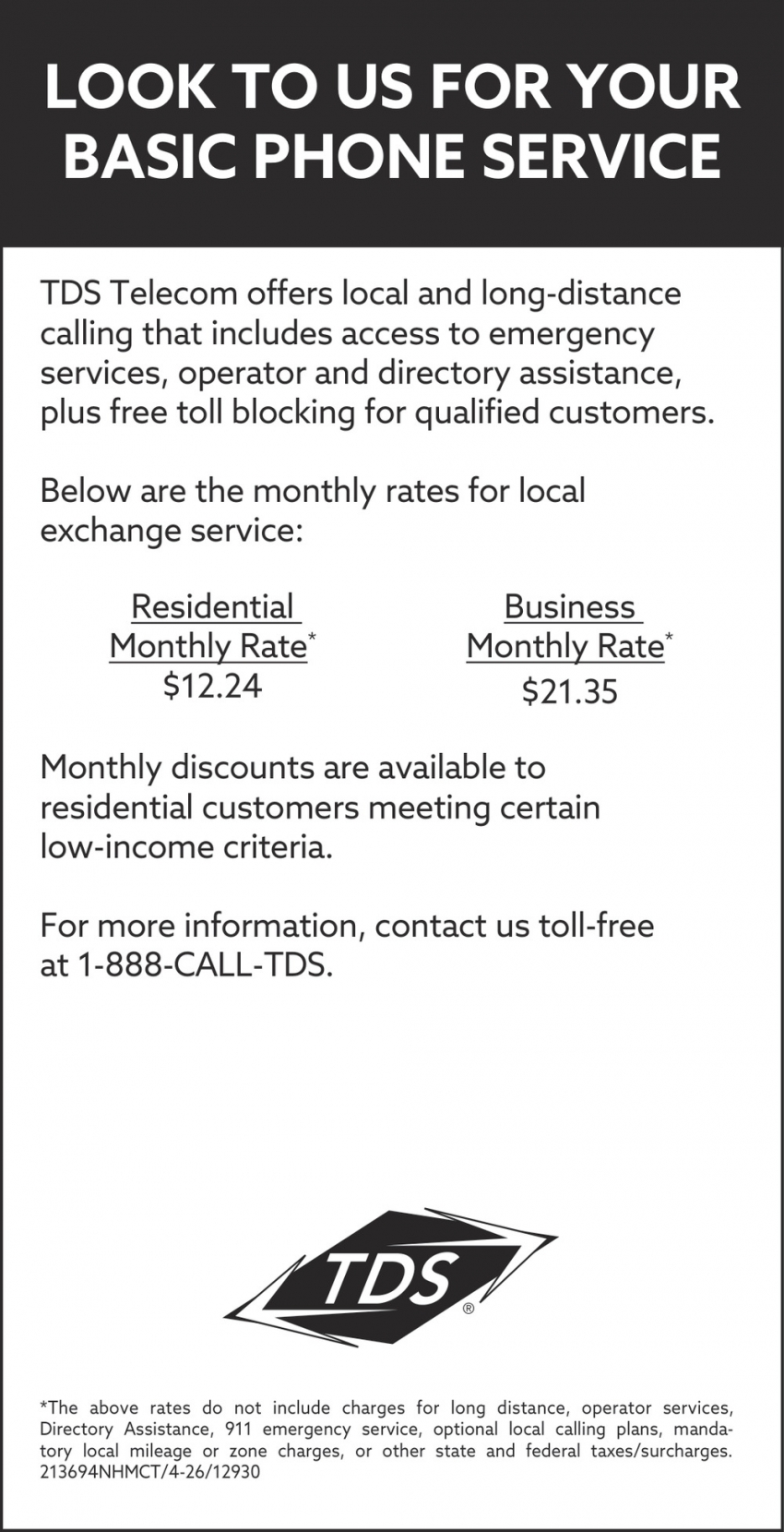 TDS Phone Service