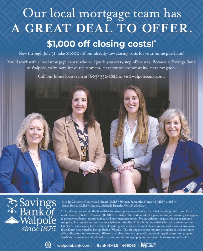 Savings Bank Of Walpole