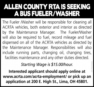 Bus Fueler/Washer