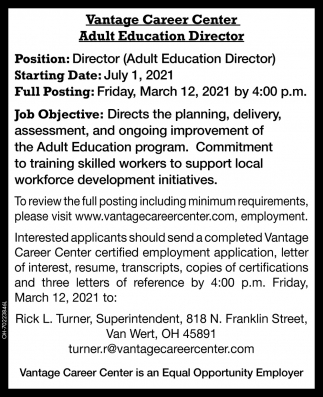 Adult Education Director