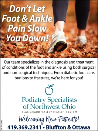 Don't Let Foot & Ankle Pain