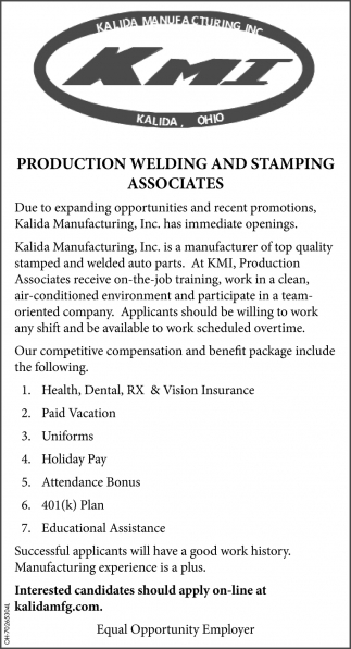 Production Welding And Stamping Associates