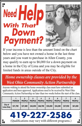 Need Help With That Down Payment?