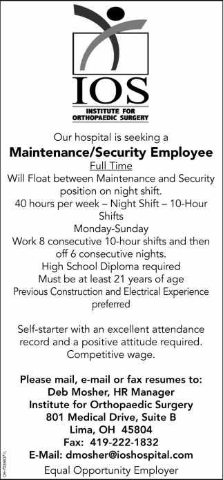 Maintenance/Security Employee
