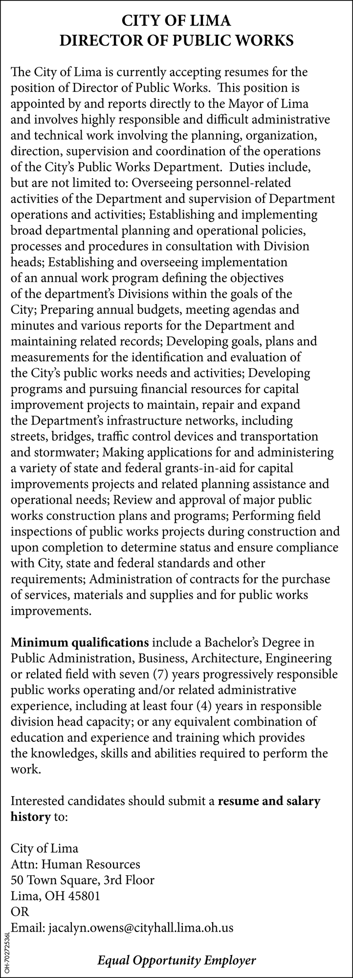 Director of Public Works