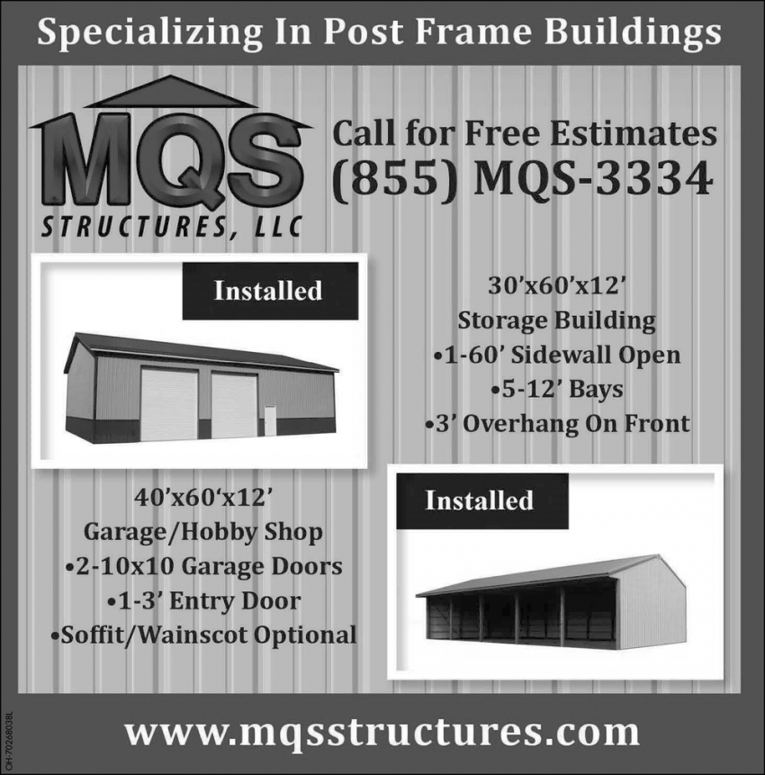Specializing In Post Frame Buildings