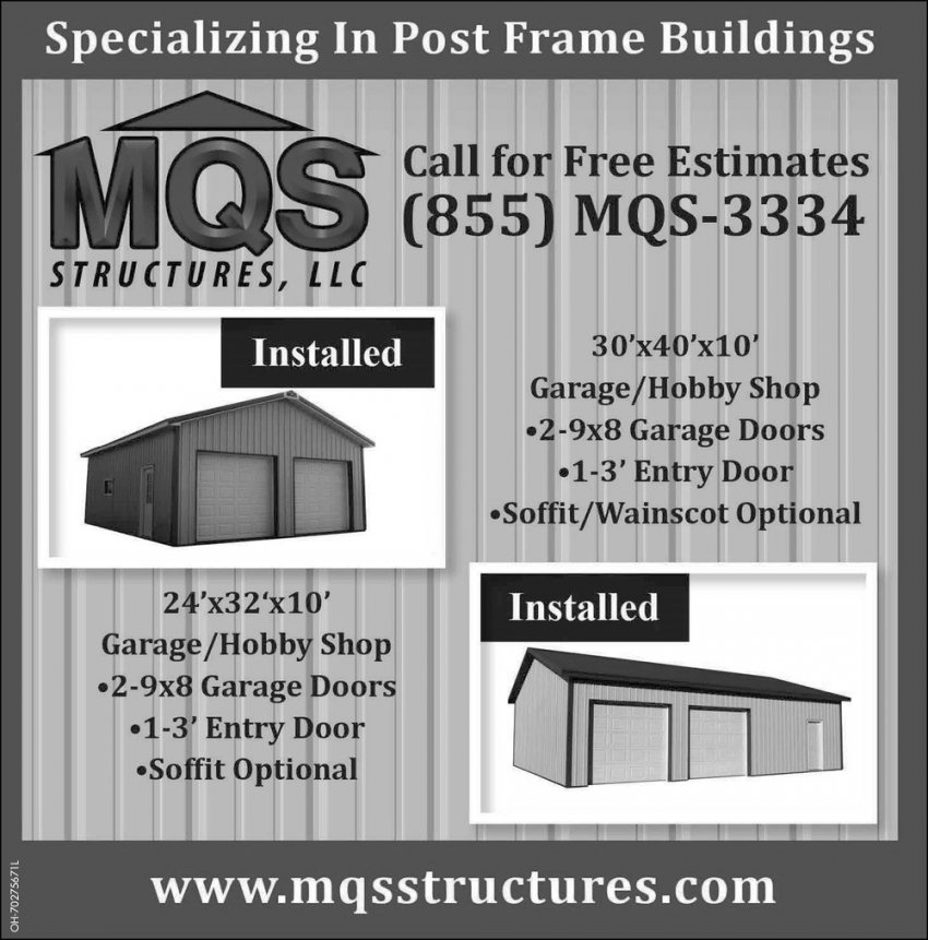 Specializing In Post Frame Buildings