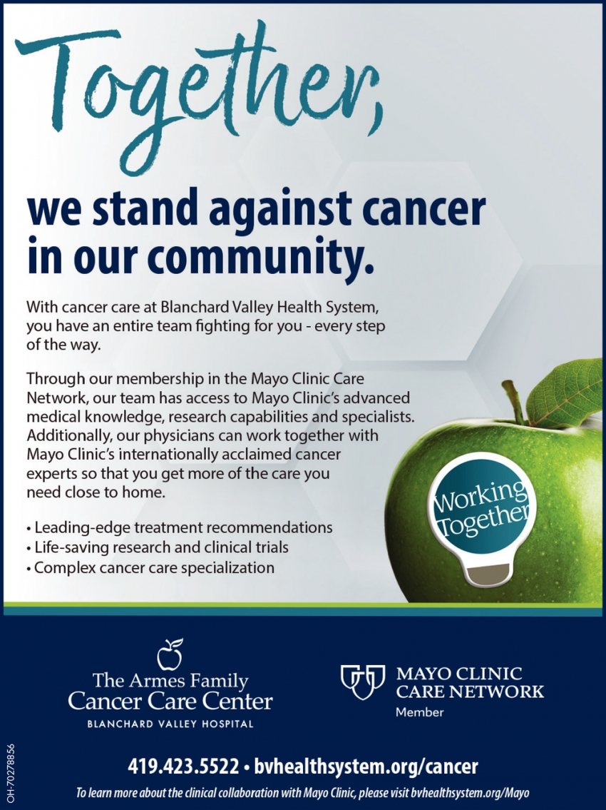 We Stand Against Cancer in Our Community