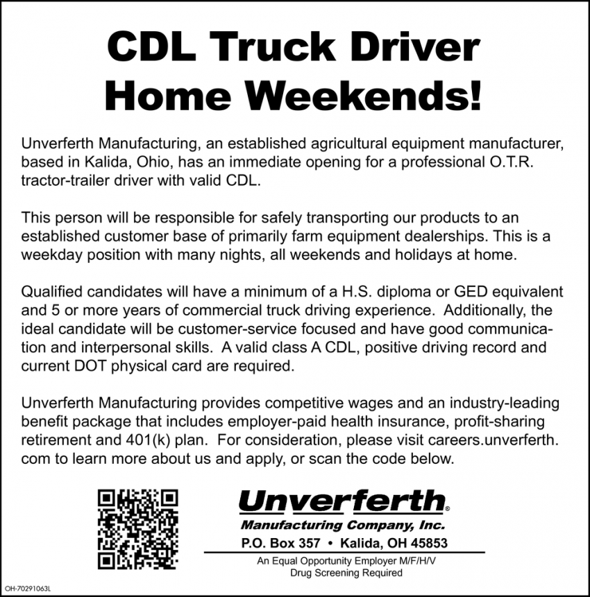 CDL Truck Driver
