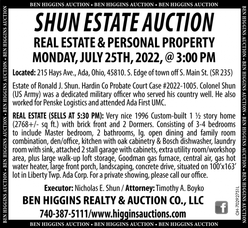 Shun Estate Auction
