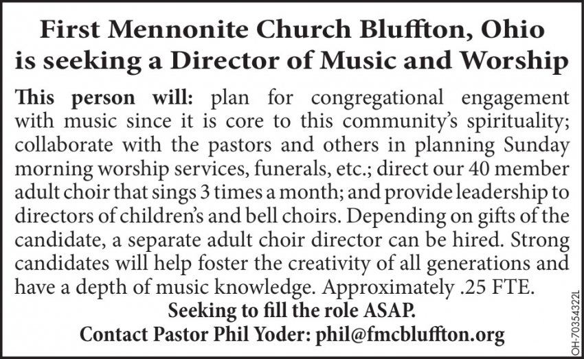 First Mennonite Church Bluffton