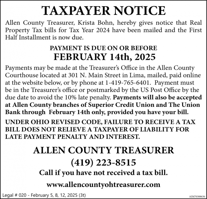 Allen County Treasurer