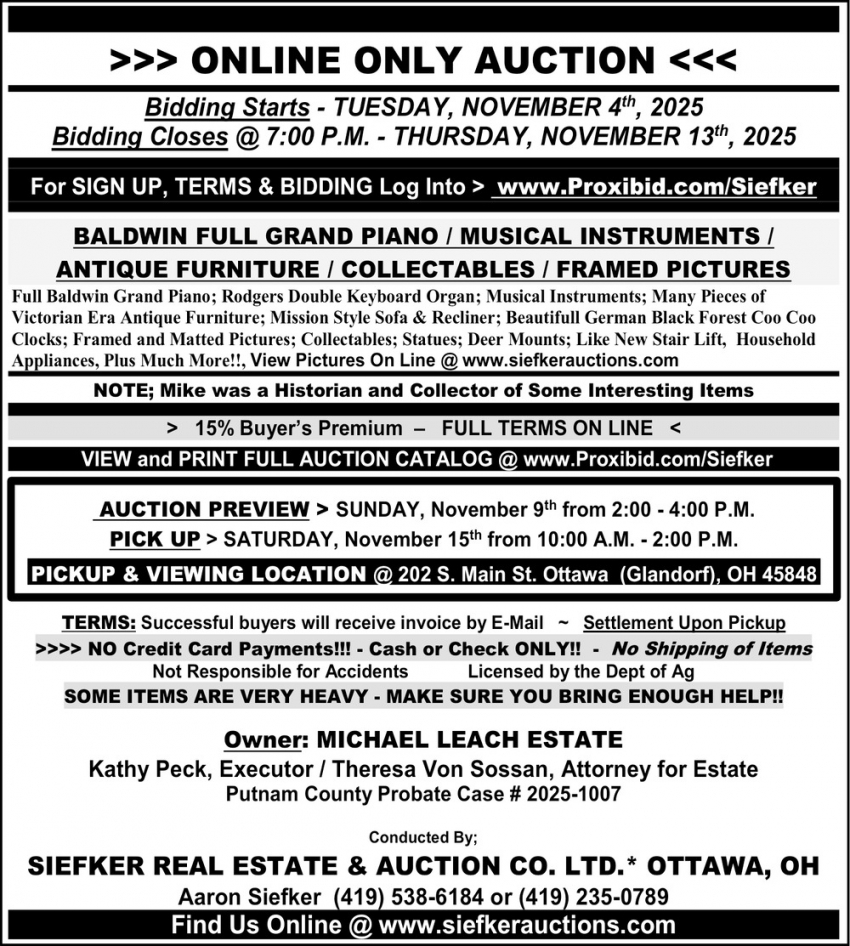 Siefker Real Estate & Auction Co. LTD